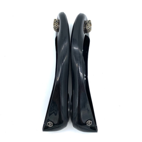 Philipp Plein I Kiss You Black Jelly Flats - Picture 9 of 15